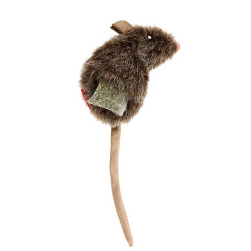 GiGwi Refillable Catnip Toy Mouse - Natural