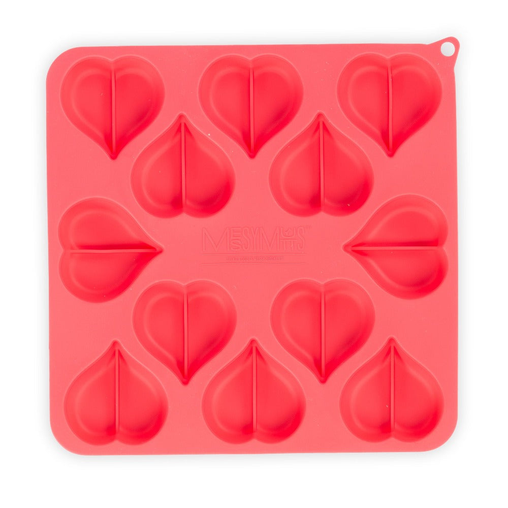Messy Mutts - 2 Pack Silicone Bake & Freeze Treat Making Mould (Heart Shape)