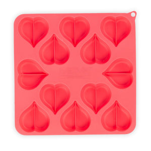 Messy Mutts - 2 Pack Silicone Bake & Freeze Treat Making Mould (Heart Shape)