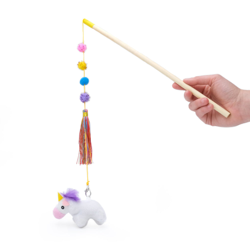ZippyClaws Cat Toy Zippystick Unicorn