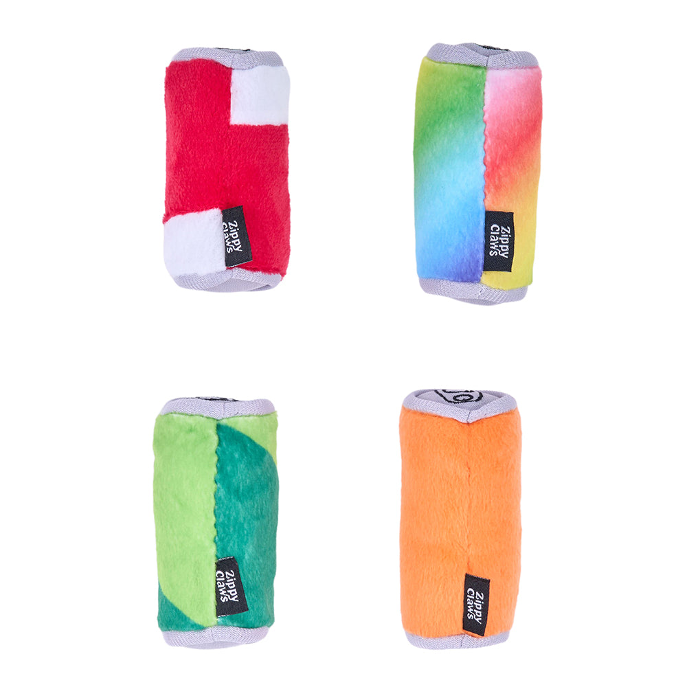 ZippyClaws Cat Toys 4-Pack - Drink Cans