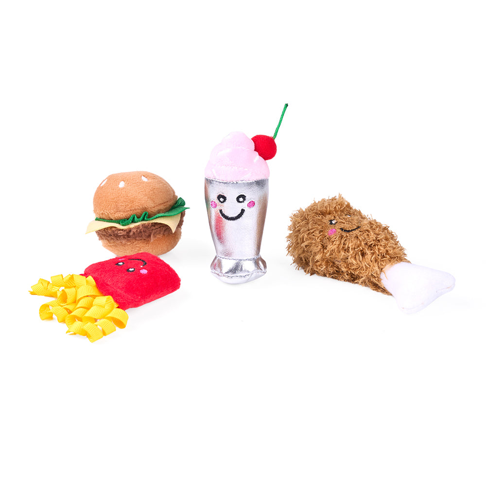 ZippyClaws NomNomz 4-Pack - Fast Foods