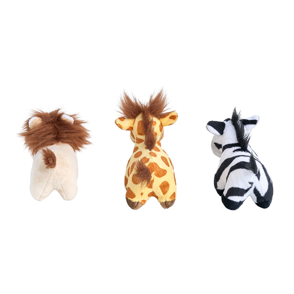 ZippyPaws Miniz 3-Pack - Jungle Safari