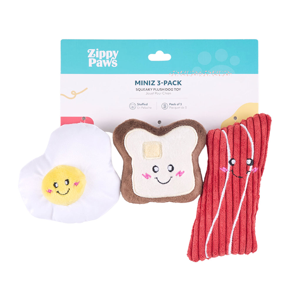 ZippyPaws Miniz 3-Pack - Breakfast