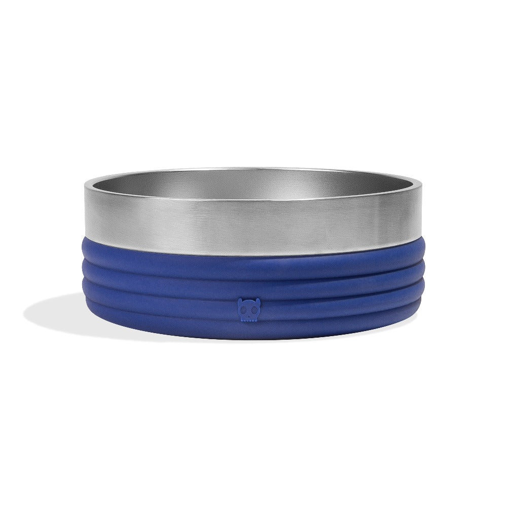 
            
                Load image into Gallery viewer, Ltd Edition, Sold Out : Zee.Dog Tuff Bowl Stainless Steel - Blue Rings, Large
            
        
