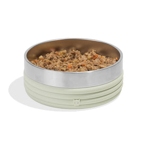 Ltd Edition, Sold Out : Zee.Dog Tuff Bowl Stainless Steel - Sage Rings, Large