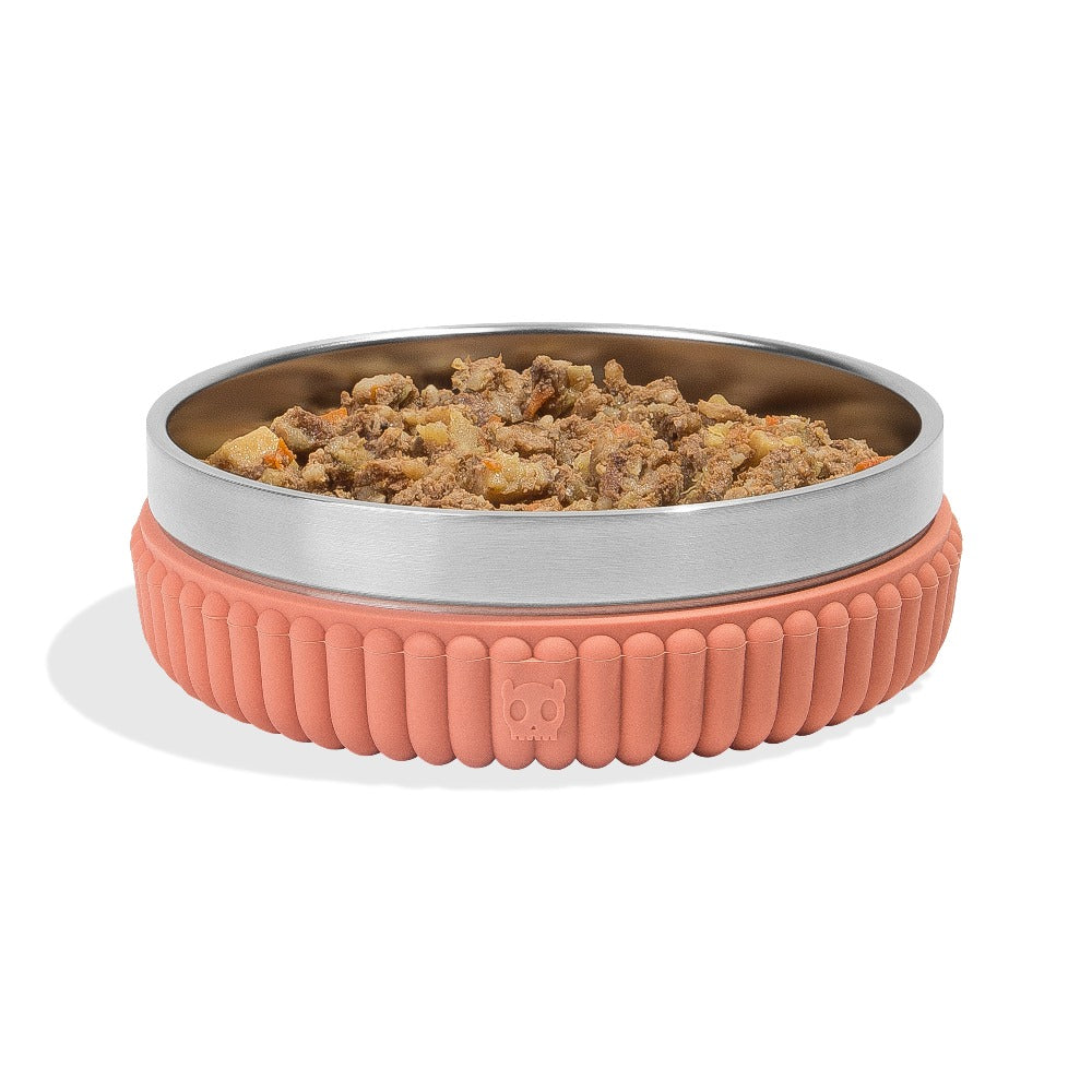 Ltd Edition, Sold Out : Zee.Dog Tuff Bowl Stainless Steel - Clay Stripes, Small