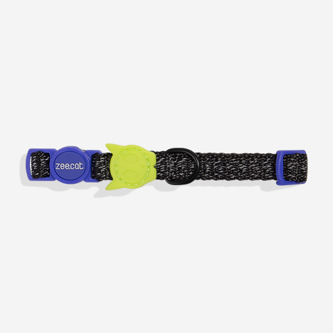 Ltd Edition, Sold Out : Zee.Cat Reflective Cat Collar - Nox