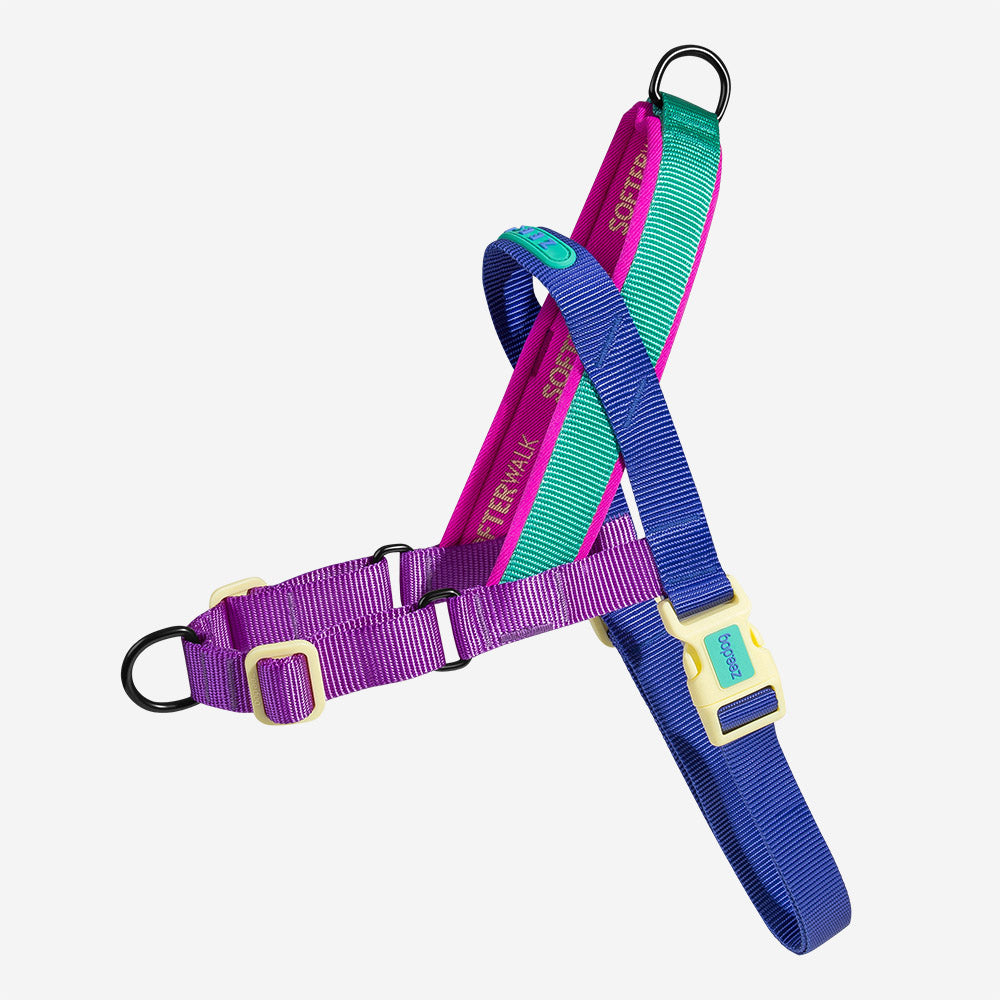 Ltd Edition, Sold Out : Zee.Dog Softer Walk Harness - Shockwave