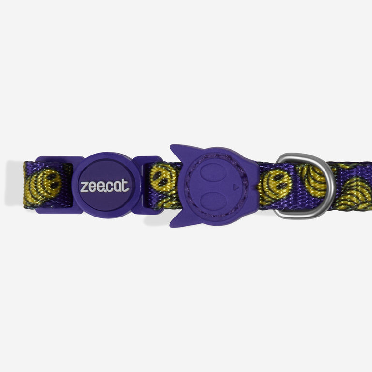 NEW!  Zee.Cat Cat Collar - Zmiley
