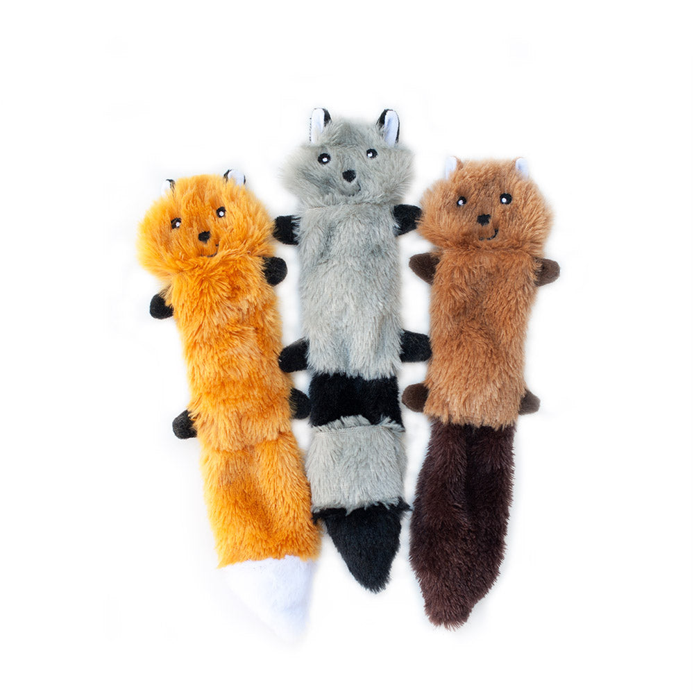ZippyPaws Dog Toy Skinny Peltz Small 3-Packs