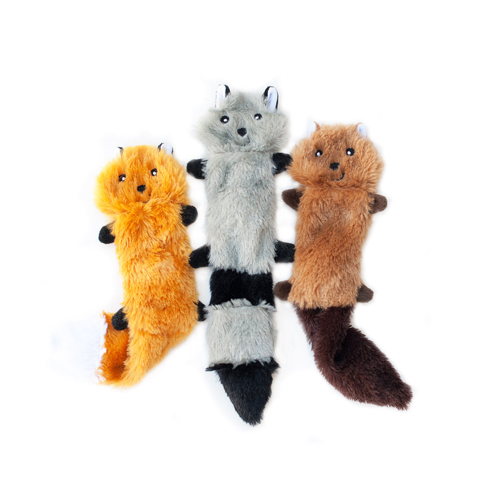 ZippyPaws Dog Toy Skinny Peltz Small 3-Packs