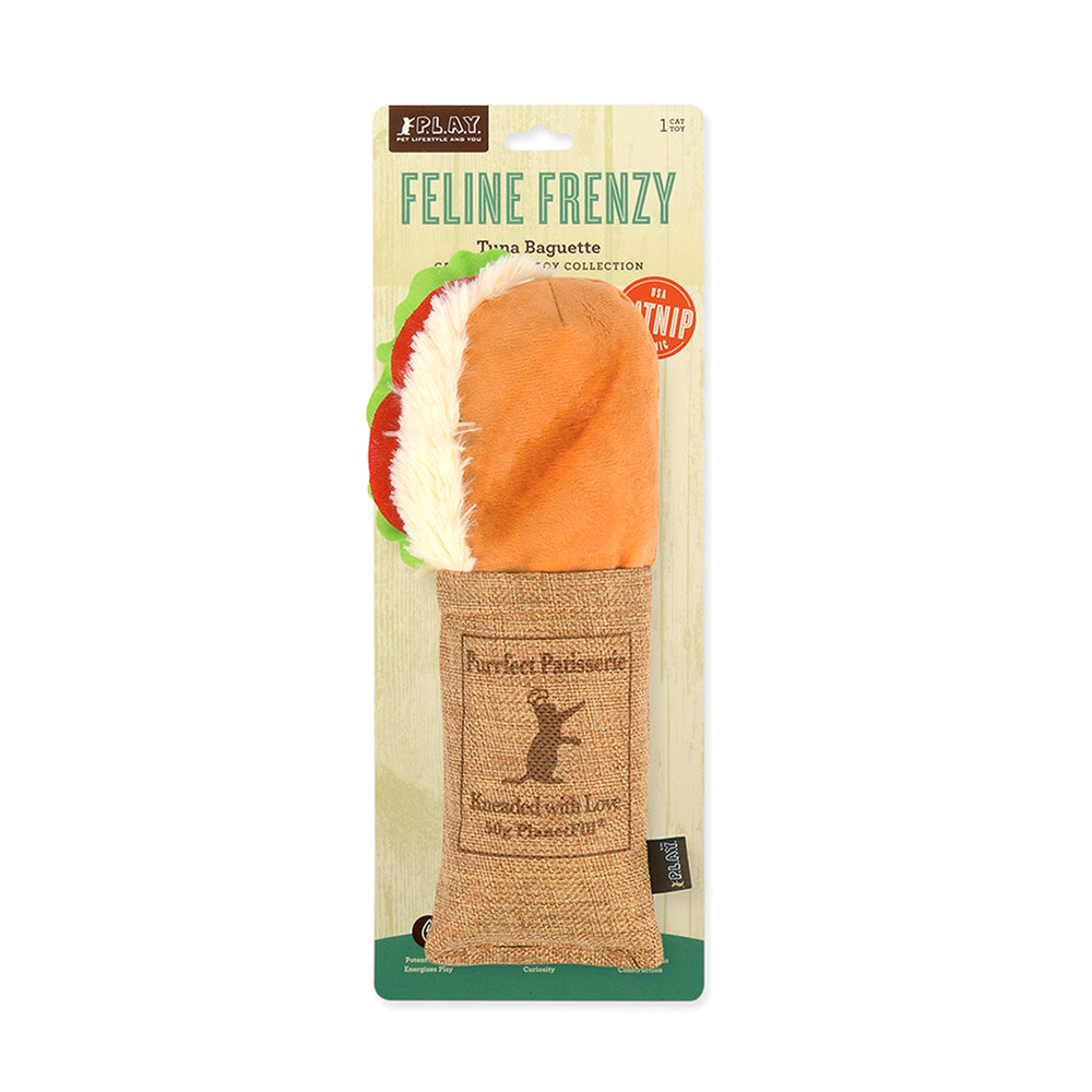 
            
                Load image into Gallery viewer, P.L.A.Y. Feline Frenzy - Catnip Kicker Tuna Baguette
            
        