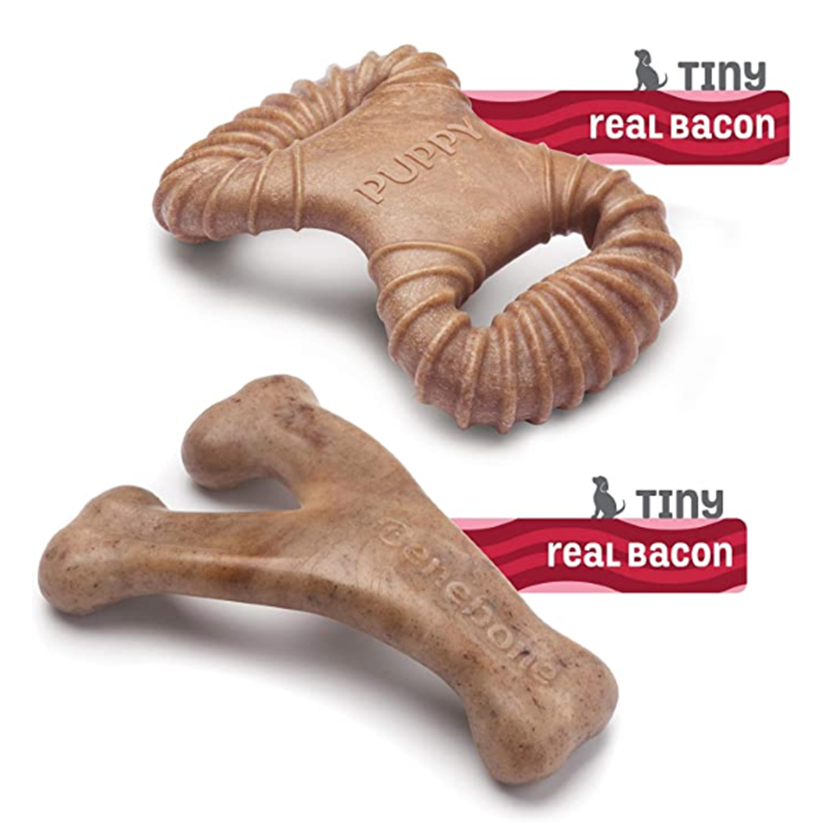 Benebone Bacon Chew Toys - For Puppies