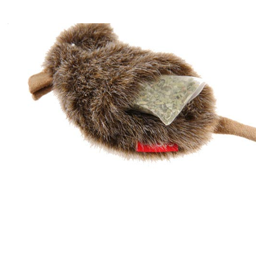 GiGwi Refillable Catnip Toy Mouse - Natural