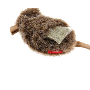 GiGwi Refillable Catnip Toy Mouse - Natural