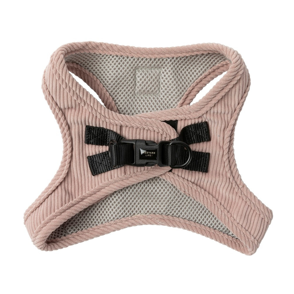 FuzzYard Life Corduroy Step In Harness - Soft Blush