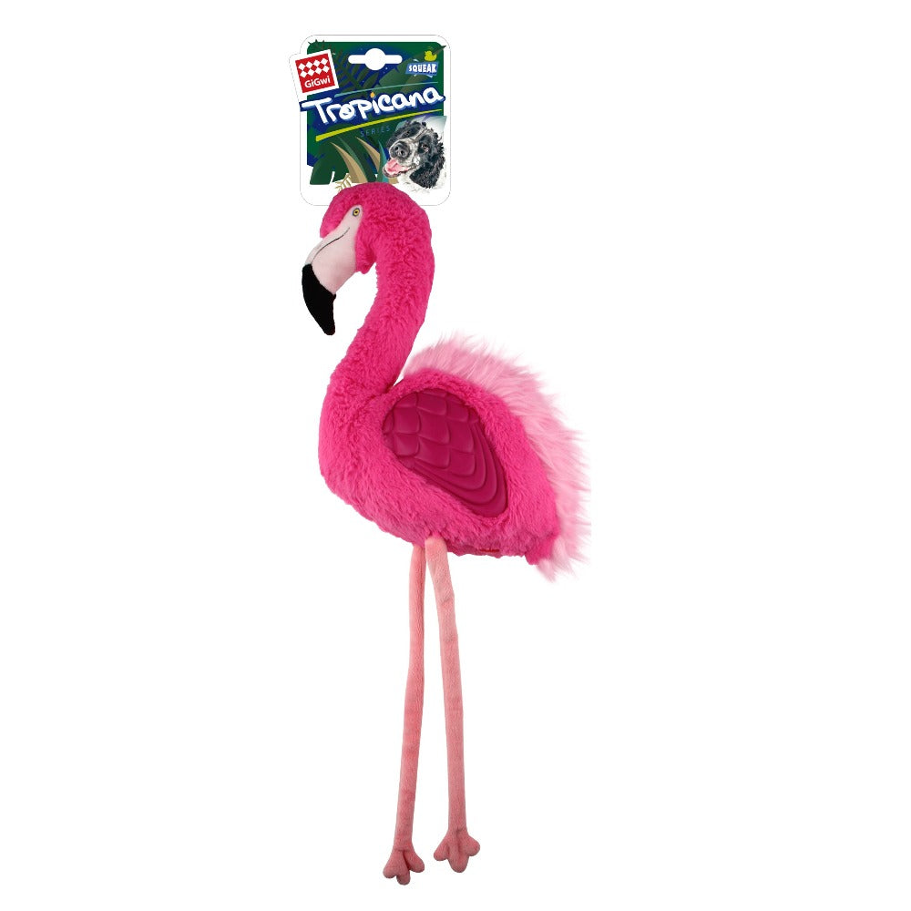 GiGwi Tropicana Dog Toy - Flamingo Pink