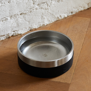 Zee.Dog Tuff Bowl Stainless Steel - Black, Large