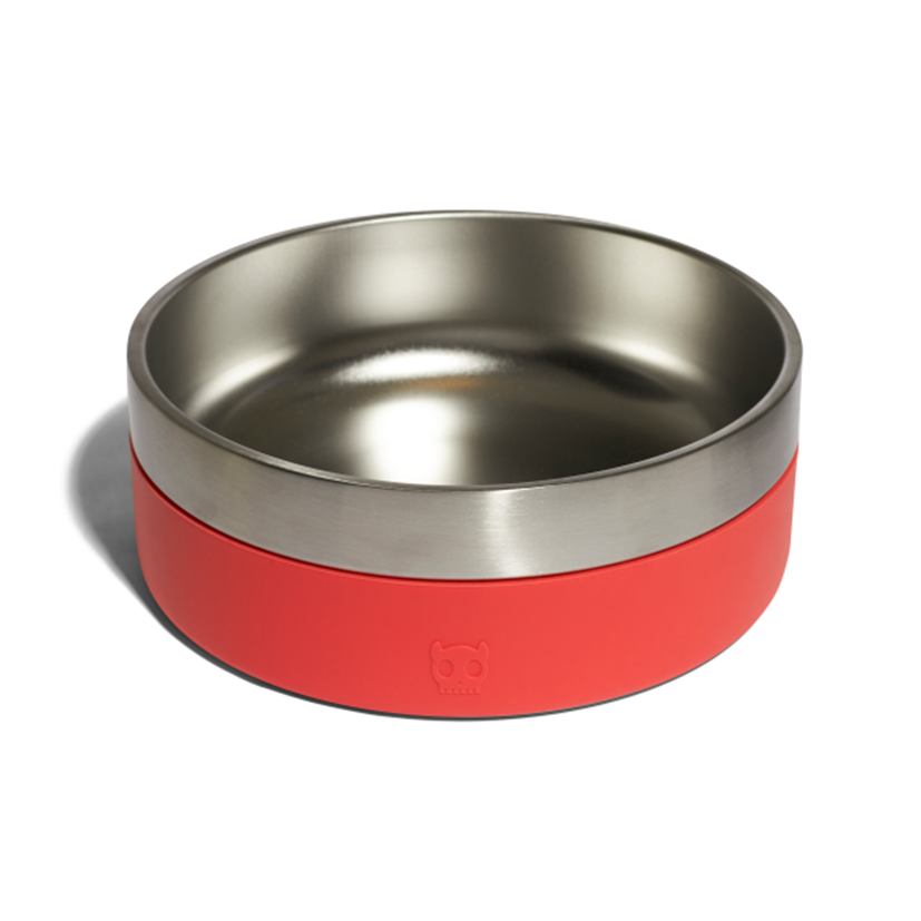 Zee.Dog Tuff Bowl Stainless Steel - Coral, Large