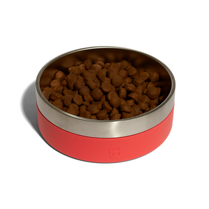 Zee.Dog Tuff Bowl Stainless Steel - Coral, Large